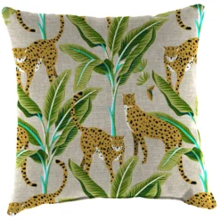 Jordan Manufacturing Multicolored Polyester Throw Pillow 4 In. H X 16 In. W X 16 In. L