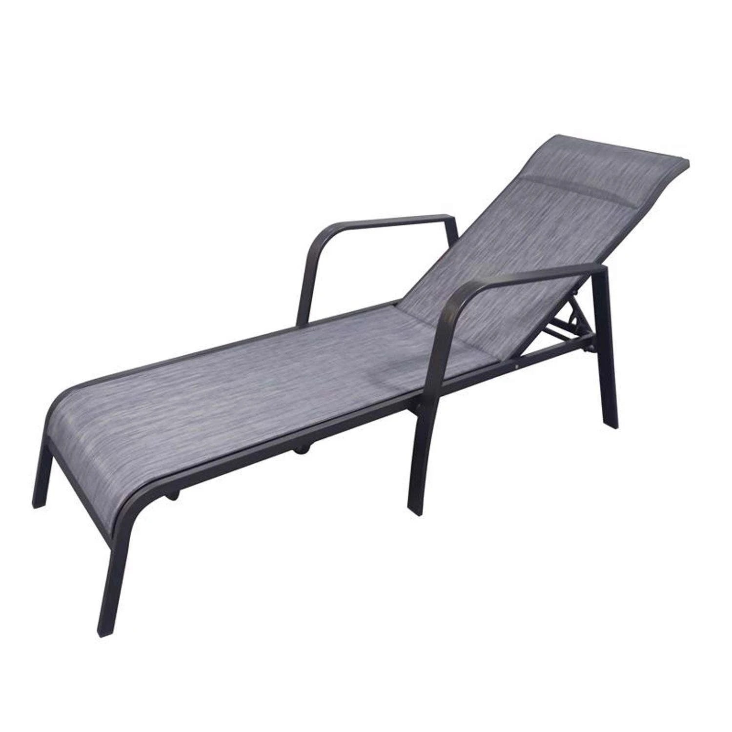 Living Accents Pacifica Black Aluminum Frame Sling Chaise Lounge Blue 1 Living Accents Pacifica Black Aluminum Frame Sling Chaise Lounge Blue