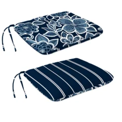 Jordan Manufacturing Multicolored Knife Edge Polyester Seat Cushion 3 In. H X 15 In. W X 18 In. L