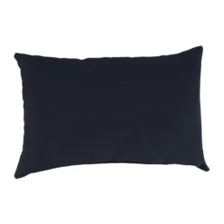 Jordan Manufacturing Black Polyester Throw Pillow 4 In. H X 12 In. W X 18 In. L